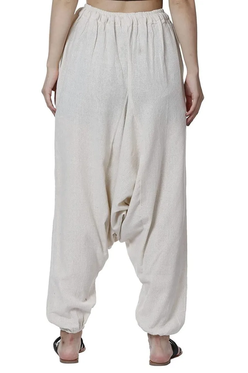 Women's Harem Pant | Cream | Fits Waist Size 28" to 36"