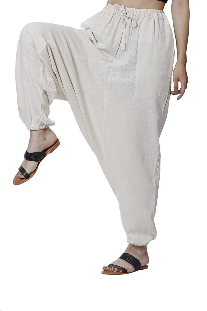 Women's Harem Pant | Cream | Fits Waist Size 28" to 36"