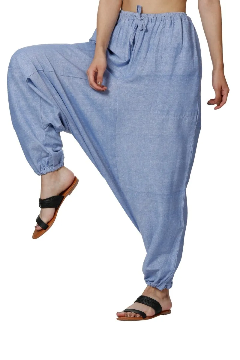 Women's Harem Pants | Lavender Blue | Fits Waist Size 28" to 36"