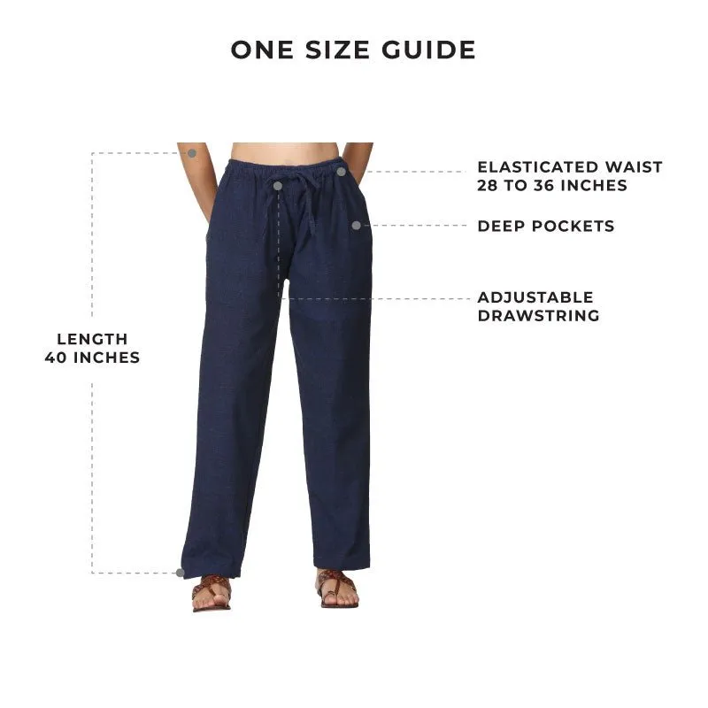 Women's Lounge Pant | Dark Blue | Fits Waist Size 28" to 36"